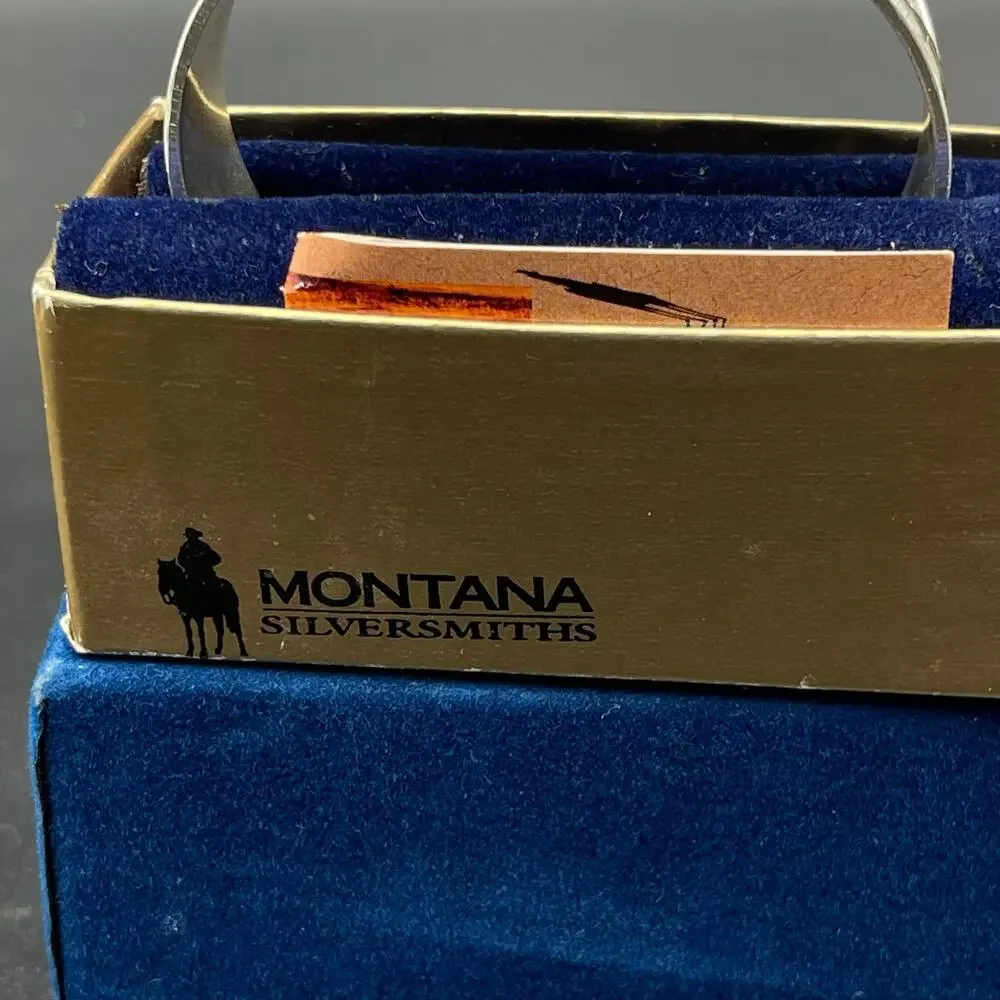Montana Silversmiths Cuff Watch Southwest Aztec Western Vtg Brand New in Box